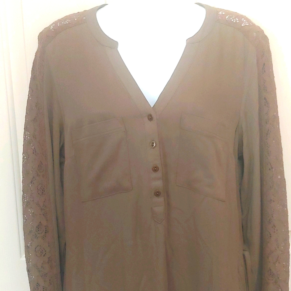 New Maurice's army green dress, size medium